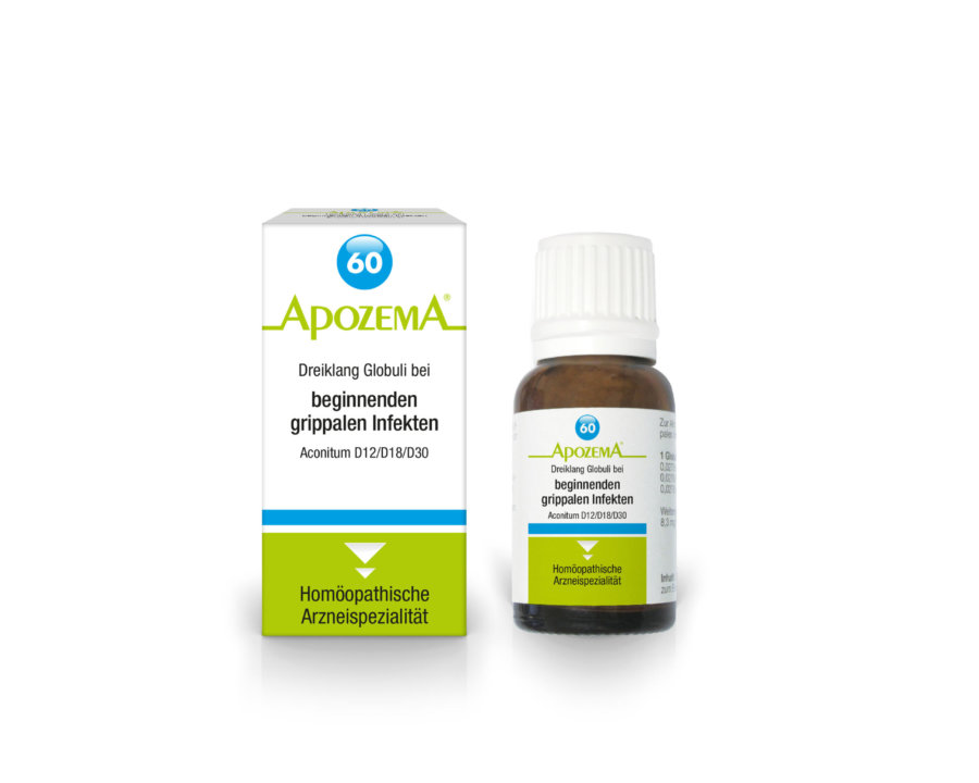 Apozema® Nr. 60: Dreiklang Globuli bei beginnenden grippalen Infekten
