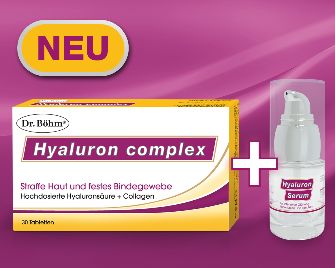 Neueinfuhrung Dr Bohm Hyaluron Complex Hyaluron Serum Apomedica