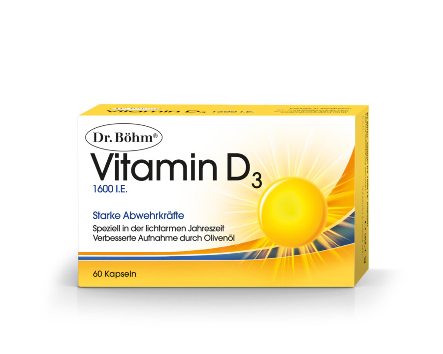 Dr. Böhm® Vitamin D3 1600 I.E. Kapseln