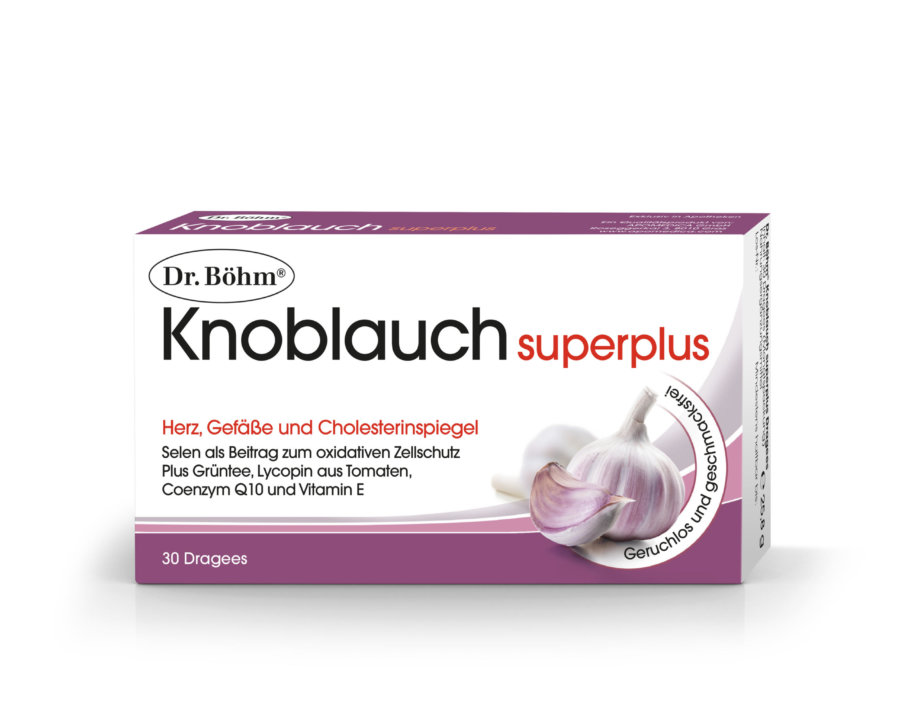 Dr. Böhm® Knoblauch superplus, Herz, Gefäße und Cholesterinspiegel