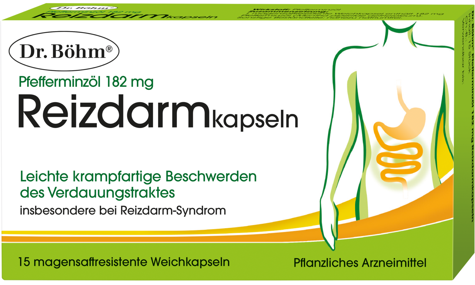 Dr. Böhm® Reizdarmkapseln, Pfefferminzöl 182 mg, Pflanzliches Arzneimittel