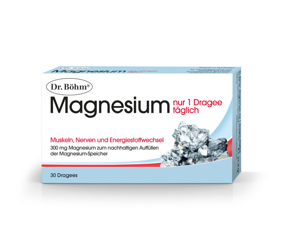 Dr. Böhm® Magnesium nur 1 Dragee täglich