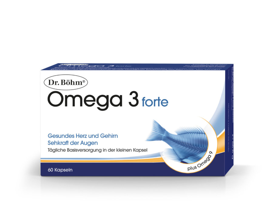 Dr. Böhm® Omega 3 forte - gesundes Herz und Gehirn, Sehkraft der Augen