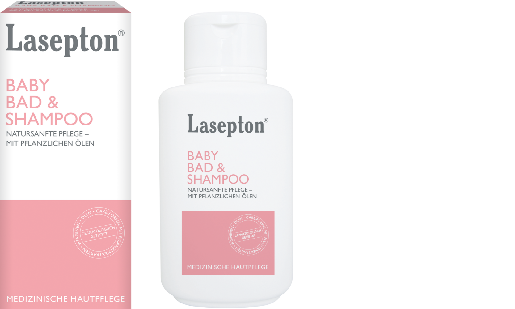 Lasepton® Baby Bad & Shampoo; natursanfte Pflege - mit pflanzlichen Ölen