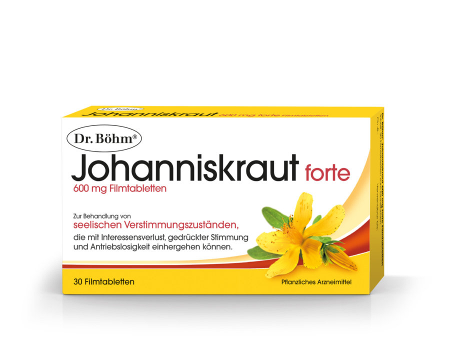 Dr. Böhm® Johanniskraut forte zur Behandlung von seelischen Verstimmungszuständen