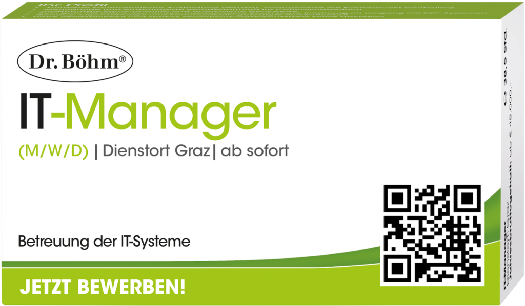Stellenausschreibung IT-Manager (M/W/D) | Dienstort Graz