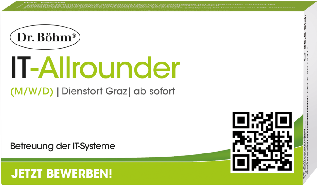 Stellenausschreibung IT-Allrounder (M/W/D) | Dienstort Graz