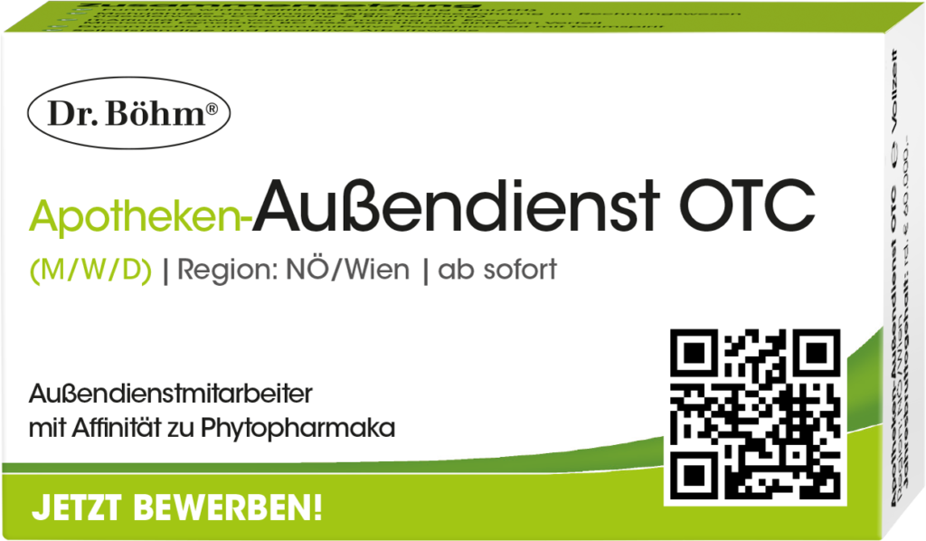 Stellenausschreibung Apotheken-Außendienst (M/W/D) | Region: NÖ/Wien