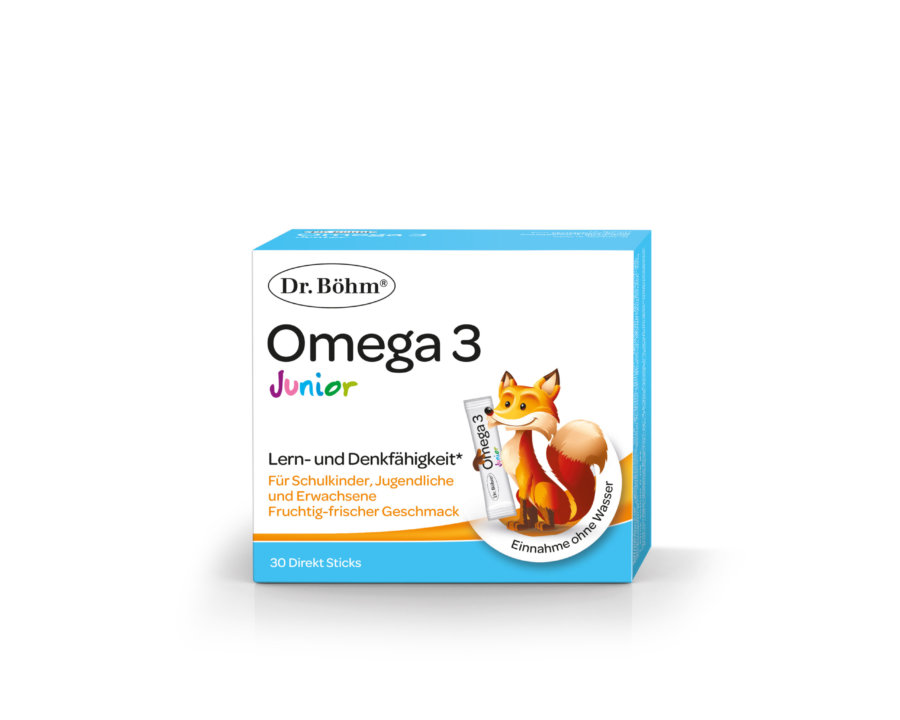Dr. Böhm® Omega 3 Junior Direkt Sticks - Einnahme ohne Wasser