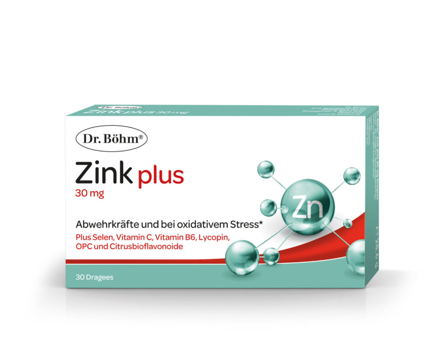 Dr. Böhm® Zink plus 30 mg - Abwehrkräfte und bei oxidativem Stress*