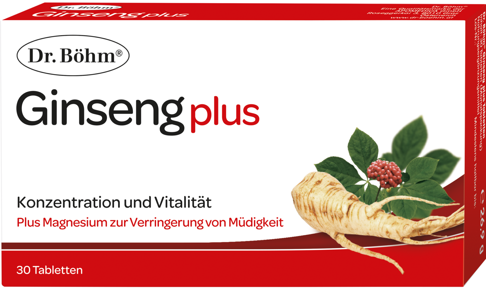 Dr. Böhm® Ginseng plus - Konzentration und Vitalität