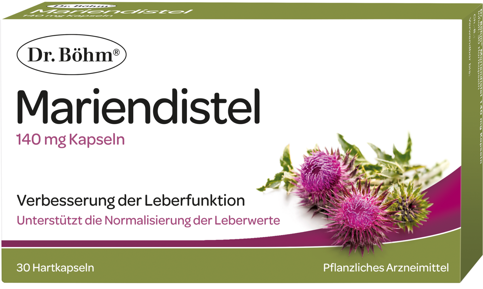 Dr. Böhm® Mariendistel 140 mg Kapseln - Verbesserung der Leberfunktion