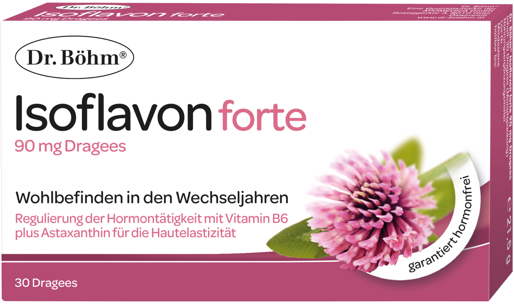 Dr. Böhm® Isoflavon forte 90 mg - Wohlbefinden in den Wechseljahren