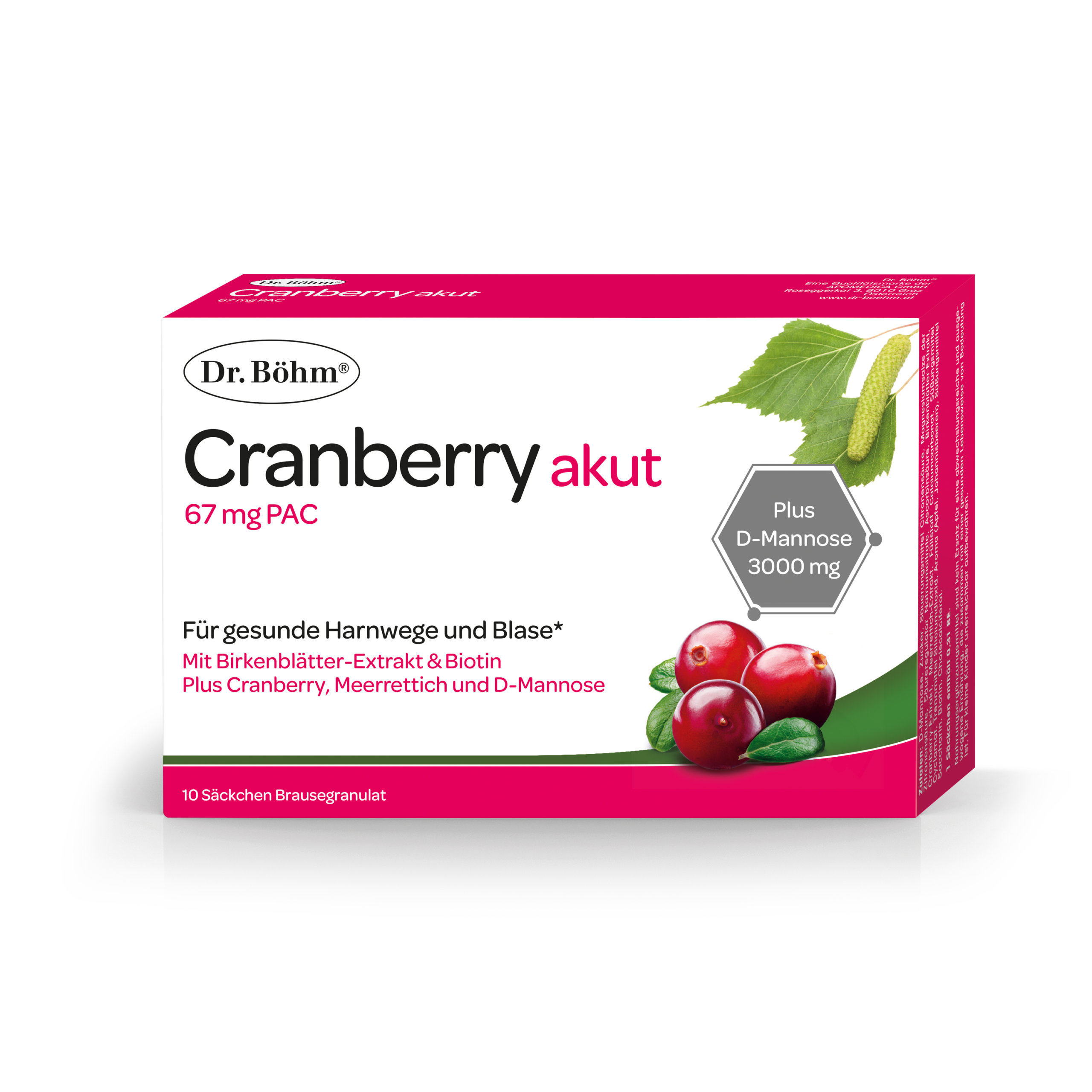 Dr. Böhm® Cranberry akut für gesunde Harnwege und Blase