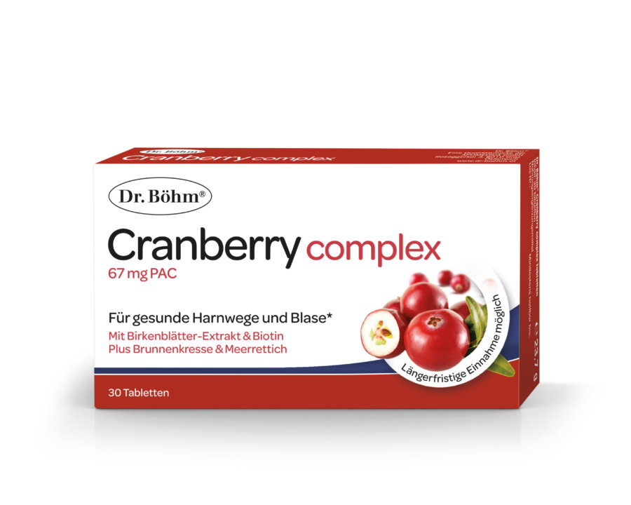 Dr. Böhm® Cranberry complex für gesunde Harnwege und Blase
