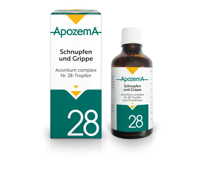 Apozema® Schnupfen und Grippe; Aconitum complex Nr. 28-Tropfen